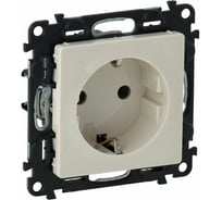 Силовая розетка Legrand Valena LIFE 2К+З 16А 250В.Винтовые зажимы.Слоновая кость 753525