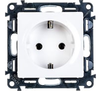 Силовая розетка Legrand Valena LIFE 2К+З 16А 250В с лицевой панелью.Безвинтовые зажимы.Белая 753421