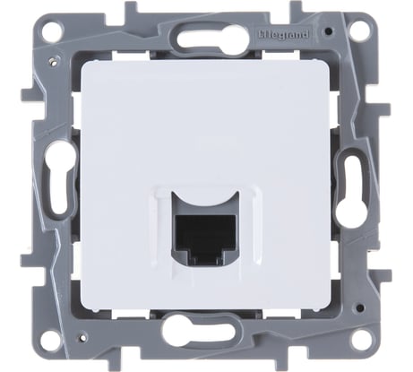 Розетка Legrand компьютерная RJ45 категория 5e UTP Legrand Etika белый 672241