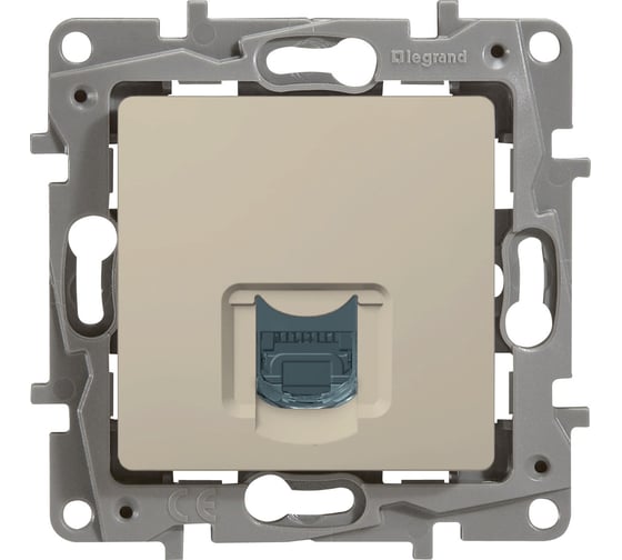 Розетка Legrand компьютерная RJ45 категория 5e UTP Legrand Etika слоновая кость 672341