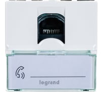 Механизм розетки Legrand 1-м СП Mosaic New 2-модульный RJ45 5E UTP Leg 78651/76554 124978