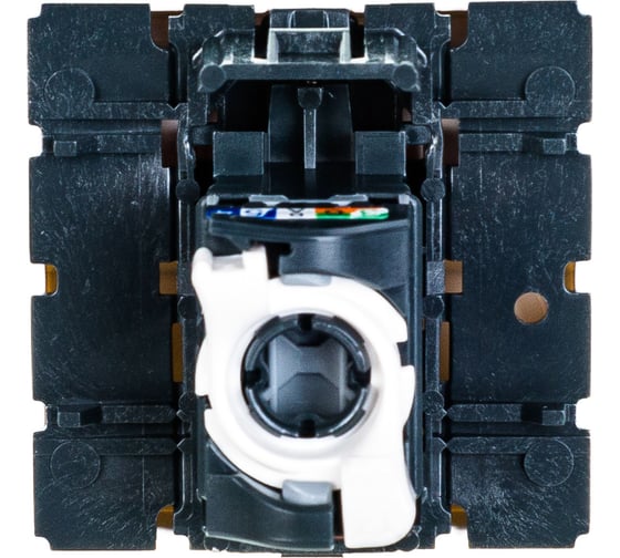 Розетка Legrand RJ 45 Программа Mosaic категория 5е UTP 2 модуля белый 076554