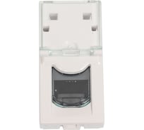 Розетка Legrand RJ 45 Программа Mosaic категория 6 UTP 1 модуль белый 076561
