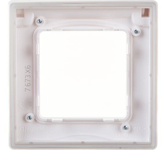 Рамка Legrand с защитной крышкой IP44 Legrand Etika белый 672550
