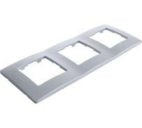 Рамка Legrand 3 поста Legrand Etika алюминий 672553