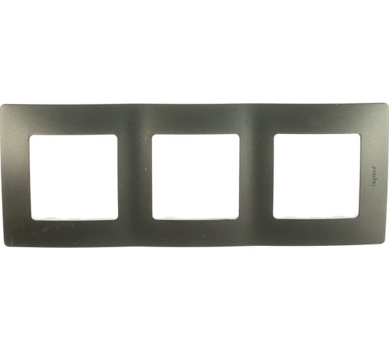 Рамка Legrand 3 поста Legrand Etika антрацит 672583