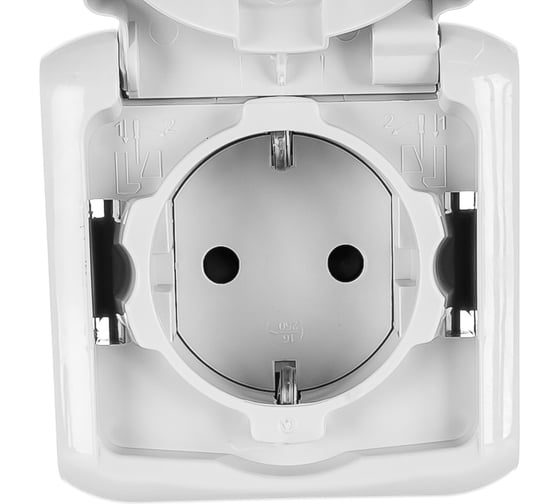 Розетка Legrand с заземлением Legrand Quteo IP44 со шторками с защитной крышкой 16А 250В винтовые зажимы накладной монтаж серый 782351