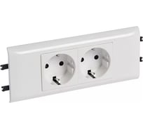 Розетка Legrand 2 х 2К+3 Программа Mosaic для установки в кабель-канале автоматические клеммы стандартная 077432