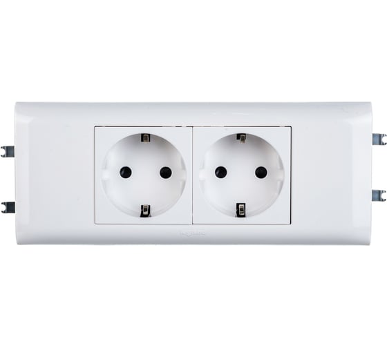 Розетка Legrand 2 х 2К+3 Программа Mosaic для установки в кабель-канале автоматические клеммы стандартная 077432