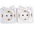 Розеточный блок Legrand двойной с заземлением Legrand Quteo IP44 со шторками с защитной крышкой 16А 250В винтовые зажимы накладной монтаж белый 782323 3