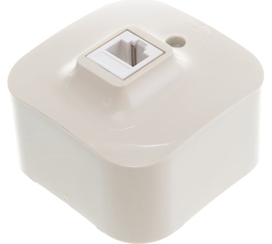 Розетка Legrand компьютерная RJ45 категория 5e UTP Legrand Quteo IP20 накладной монтаж слоновая кость 782254