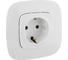 Силовая розетка Legrand Valena ALLURE 2К+З 16А 250В с лицевой панелью.Безвинтовые зажимы.Белая 753721 7