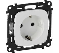 Силовая розетка Legrand Valena Allure 16А 250В 2К+З защитные шторки, безвинтовые зажимы Leg 1181878 753720