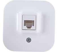 Розетка Legrand компьютерная RJ45 категория 5e UTP Legrand Quteo IP20 накладной монтаж белый 782224