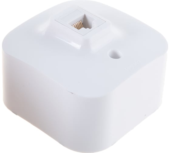 Розетка Legrand компьютерная RJ45 категория 5e UTP Legrand Quteo IP20 накладной монтаж белый 782224