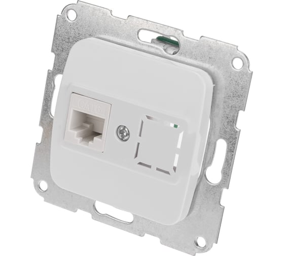 Компьютерная розетка KRANZ rj45 с/у мех. бел KR-78-0223