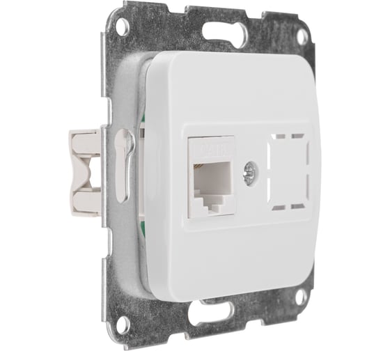 Компьютерная розетка KRANZ rj45 с/у мех. бел KR-78-0223