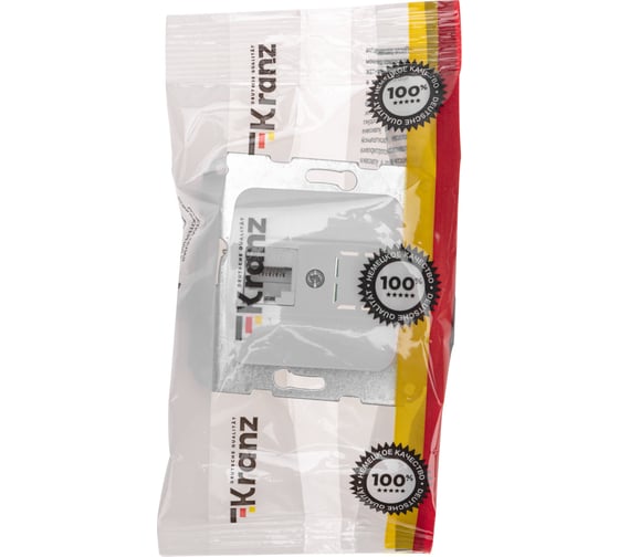 Компьютерная розетка KRANZ rj45 с/у мех. бел KR-78-0223