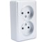Розетка Metronex Electric Mega Silver двойная без заземления FRZ00010221SRM 2