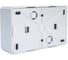 Розетка Metronex Electric Mega Silver двойная без заземления FRZ00010221SRM 3