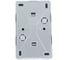 Розетка Metronex Electric Mega Silver двойная без заземления FRZ00010221SRM 4