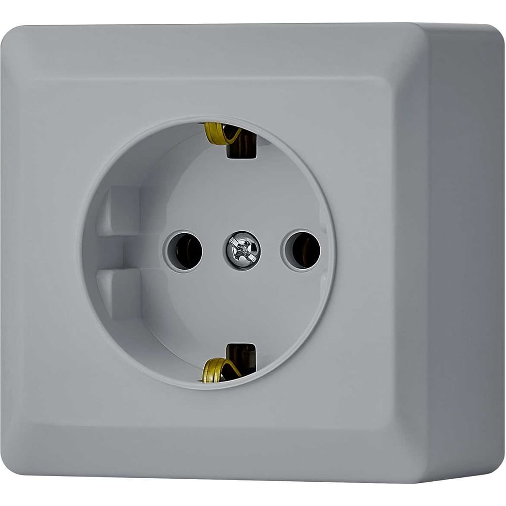 Розетка Vesta Electric vesta-electric mega silver одинарная с ...