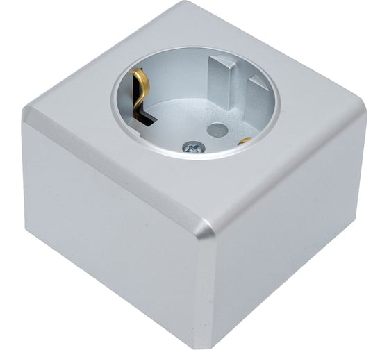 Розетка Vesta Electric vesta-electric mega silver одинарная с заземлением FRZ00010106SRM