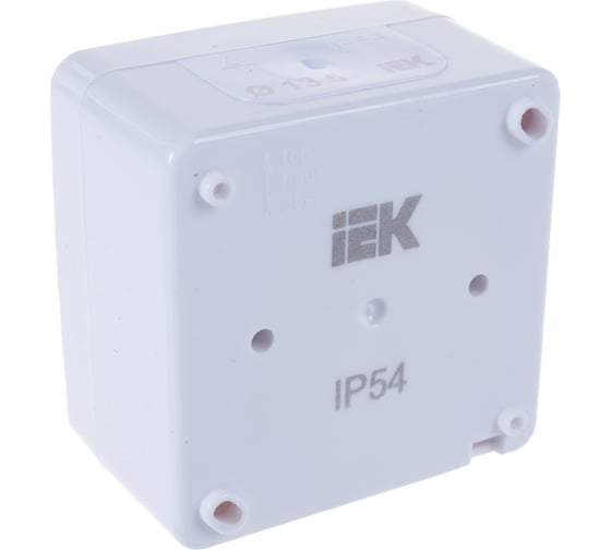 Одноклавишный выключатель IEK Гермес PLUS ВС20-1-0-ГПБ наружный IP54 829428