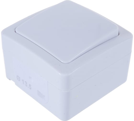 Одноклавишный выключатель IEK Гермес PLUS ВС20-1-0-ГПБ наружный IP54 829428