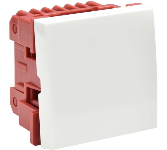 Одноклавишный выключательна IEK 2 модуля ВКО-21-00-П 9880215