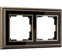 Рамка на 2 поста Werkel бронза/черный a037688