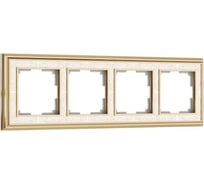 Рамка на 4 поста Werkel WL77 Frame 04 золото, белый a041167