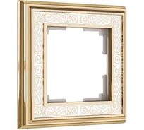 Рамка на 1 пост Werkel WL77 Frame 01 золото, белый a041157