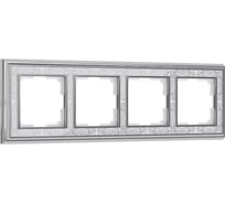Рамка на 4 поста Werkel WL77 Frame 04 хром, белый a041169