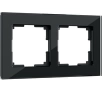 Рамка WERKEL, W0021108 на 2 поста черный a051439