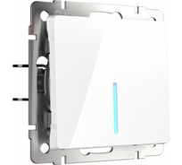 Одноклавишный выключатель WERKEL, W1110101, с подсветкой, белый a051110