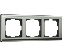 Рамка WERKEL W0031602 на 3 поста, глянцевый никель a051001