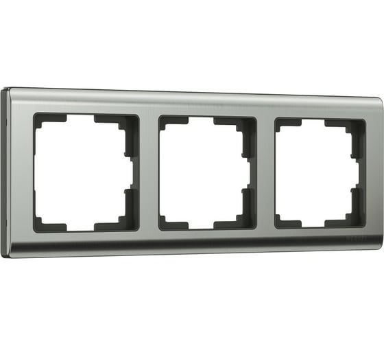 Рамка WERKEL W0031602 на 3 поста, глянцевый никель a051001