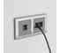 Розетка двойная Ethernet RJ-45 WERKEL WL07-RJ45+RJ45 серо-коричневый a033765 2