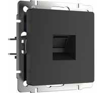 Розетка Ethernet RJ-45 WERKEL черный матовый W1181008 a051606