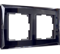 Рамка WERKEL W0021208 на 2 поста черный a051442