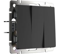 Выключатель WERKEL W1130008 трехклавишный черный матовый a051596