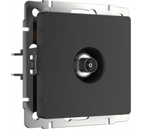 ТВ-розетка WERKEL W1183008 оконечная черный матовый a051612