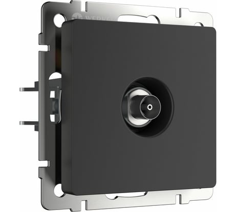 ТВ-розетка WERKEL W1183008 оконечная черный матовый a051612