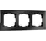 Рамка WERKEL W0031708 на 3 поста Aluminium черный алюминий a050952 1