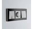 Рамка WERKEL W0031708 на 3 поста Aluminium черный алюминий a050952 3
