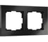 Рамка на 2 поста WERKEL W0021708 Aluminium черный алюминий a050962 1