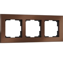 Рамка WERKEL на 3 поста коричневый алюминий W0031714 a050955