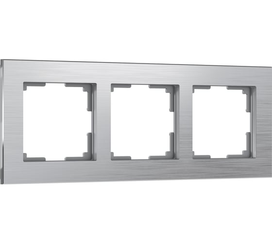 Рамка WERKEL на 3 поста алюминий W0031706 a050950