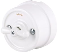 Переключатель WERKEL, W5612001 одноклавишный (белый) ретро a051317